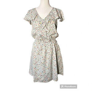 BCBGeneration BCBG /Blue Confetti dress Front‎ Mini Size small NWT Summer dress